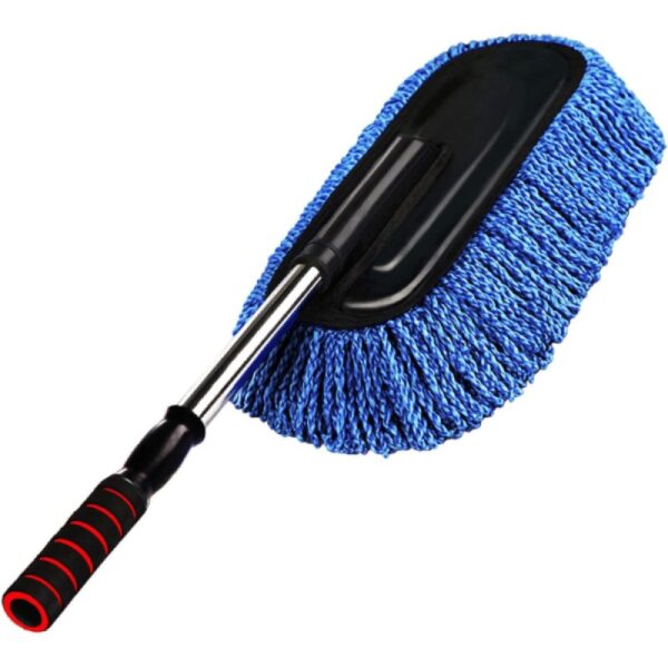 Teleskopik mikrofiber araç yıkama fırçası – ayarlanabilir saplı temizlik fırçası - Görsel 6