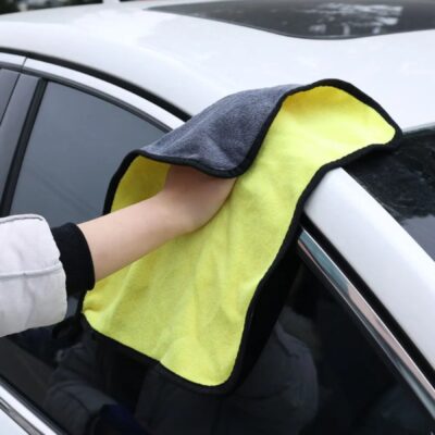 Yünlü Mikrofiber Araba Temizlik Bezi 50×70 Cm – Çizmeden Temizlik